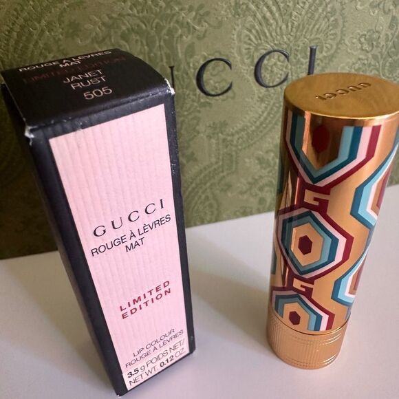 GUCCI ROUGE À LÈVRES MAT – LIMITED EDITION | JANET RUST 505 - Picture 8 of 17